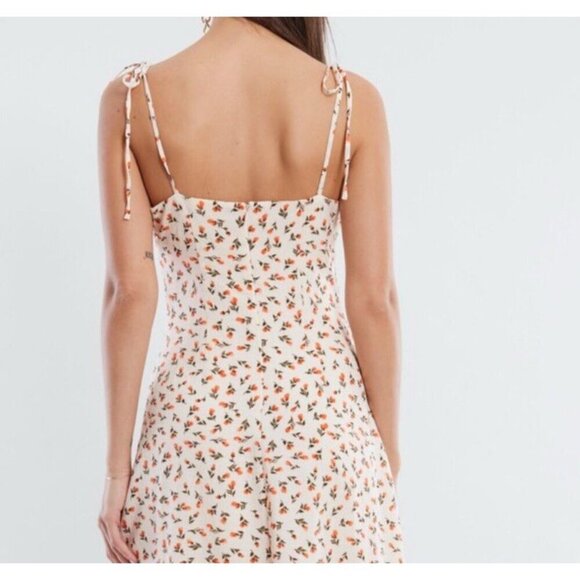 BCBGeneration Spaghetti A-line Midi Dress w/Tie & Surplice Neck Size Small (A8) - Picture 3 of 4